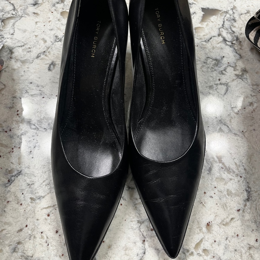 TORY BURCH BLACK PUMPS  SIZE 10 - Picture 6 of 6